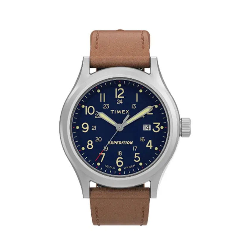 Timex Brown Leather Men Watch Tw2v22600 1