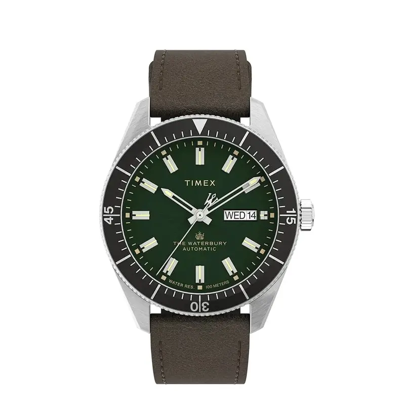 Timex Brown Leather Strap Men Watch Tw2v24700 1
