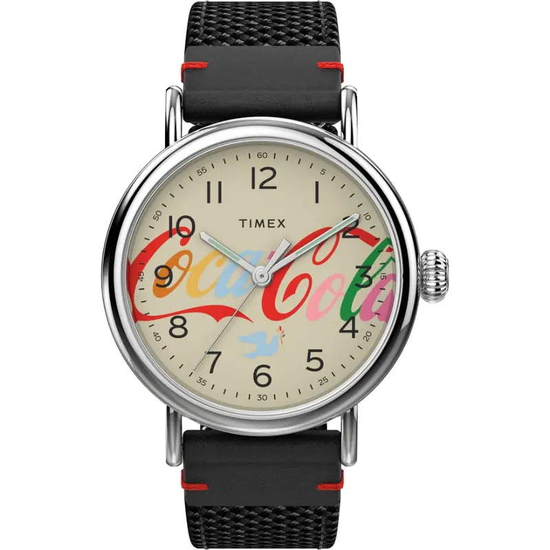 Timex Coca-Cola Tw2v26000 Black Strap Unisex's Watch 1