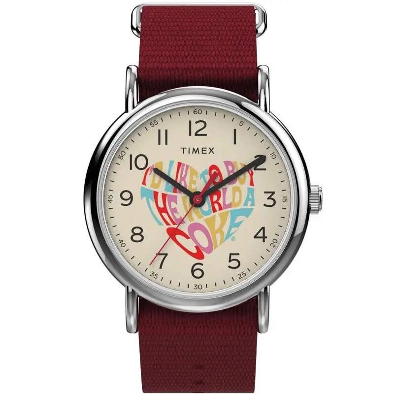 Timex Coca-Cola Tw2v29900 Red Strap Unisex's Watch 1