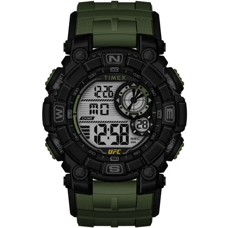 Timex Digital Green Rubber Strap Men Watch Tw5m53900 1