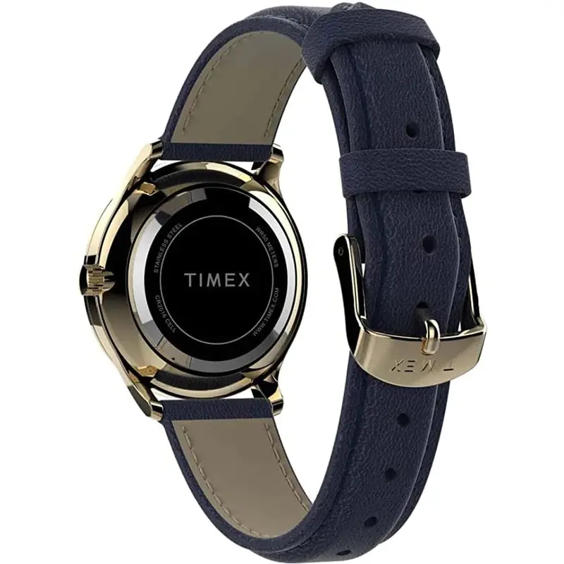Timex Easy Reader White Dial Blue Leather Strap Women Watch Tw2v36200 2