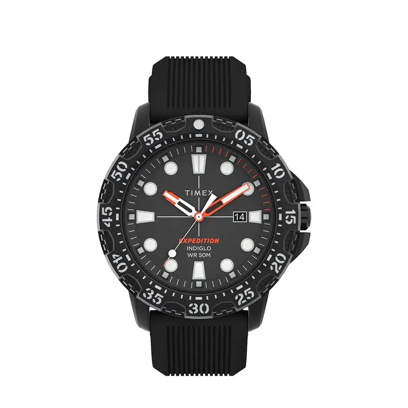 Timex Expedition Black Dial And Silicone Strap Men Watch Tw4b25500 1