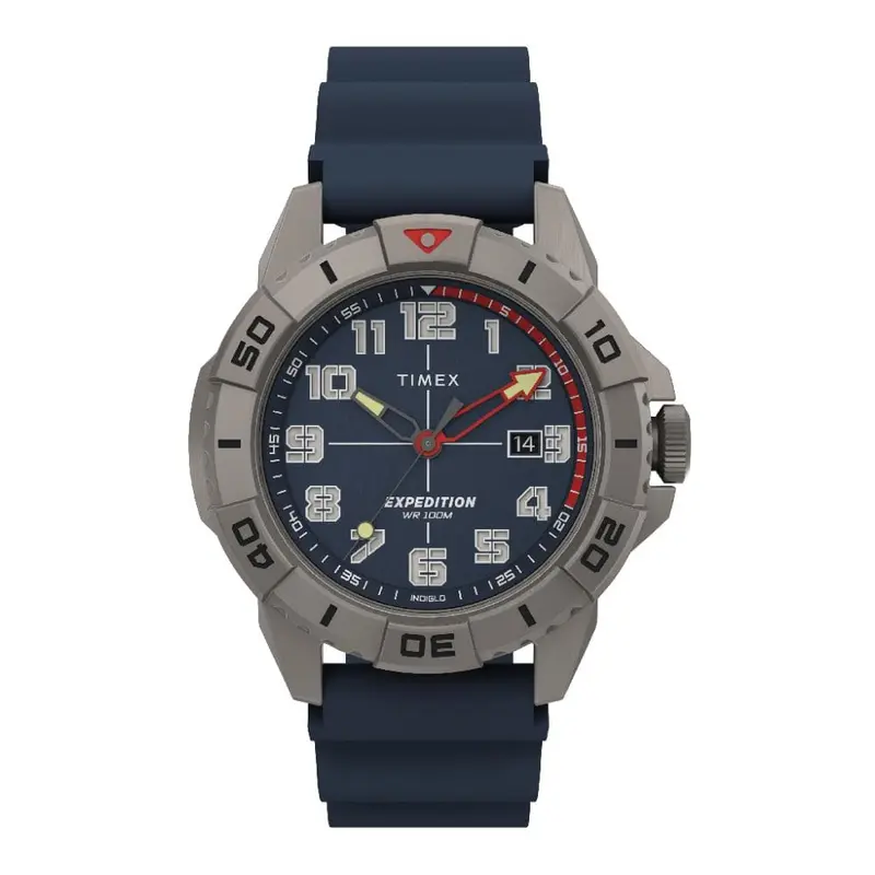 Timex Expedition Blue Dial And Silicone Strap Men Watch Tw2v40800 1