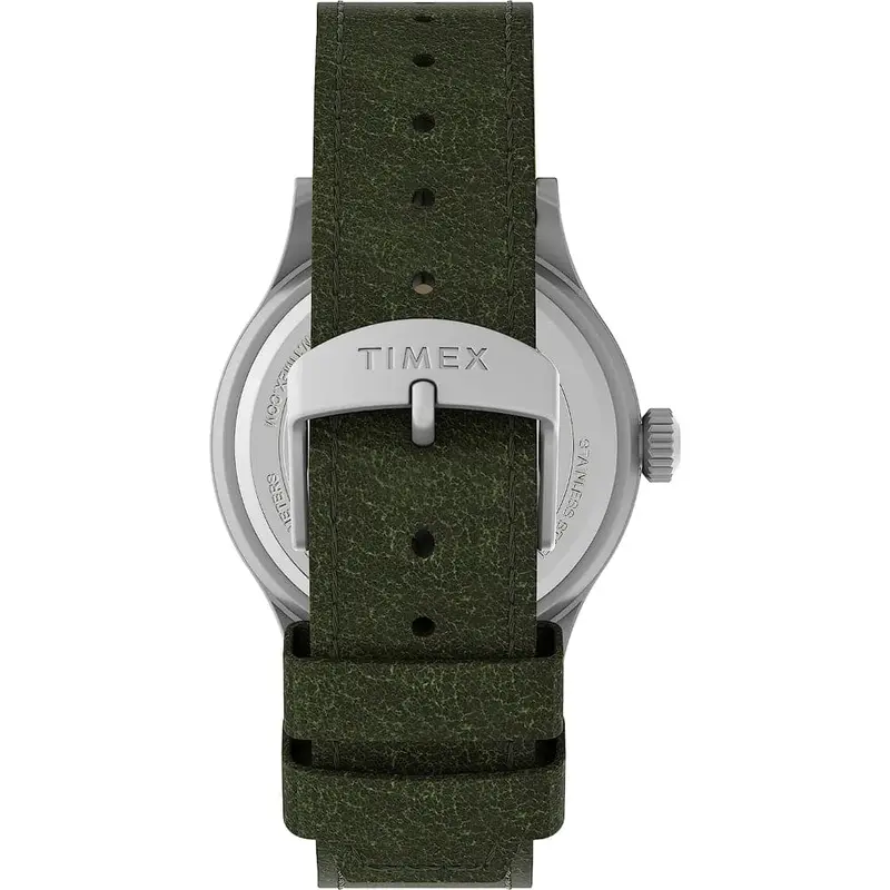 Timex Expedition Scout Gray Dial With Green Leather Strap Men Watch Tw4b22900 2