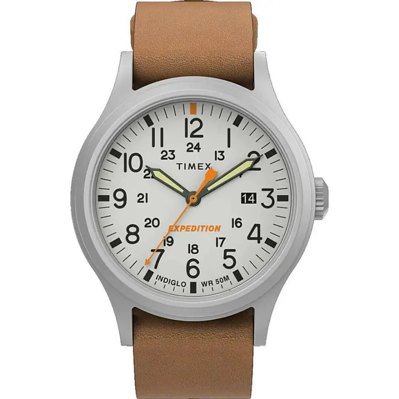 Timex Expedition Tw2v07600 Brown Leather Unisex Watch 1