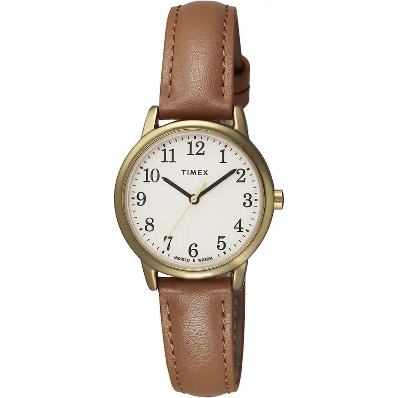 Timex Indiglo Brown Leather Strap Unisex Watch Tw2v69200 1