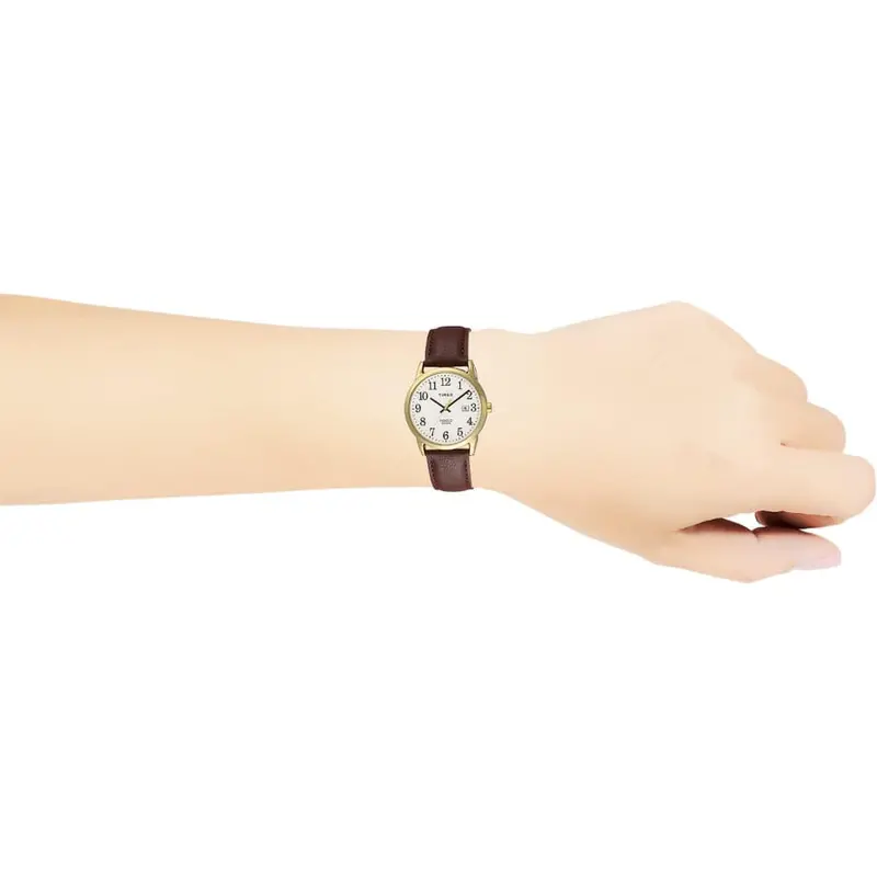 Timex Indiglo White Dial Brown Leather Strap Unisex Watch Tw2v68900 2