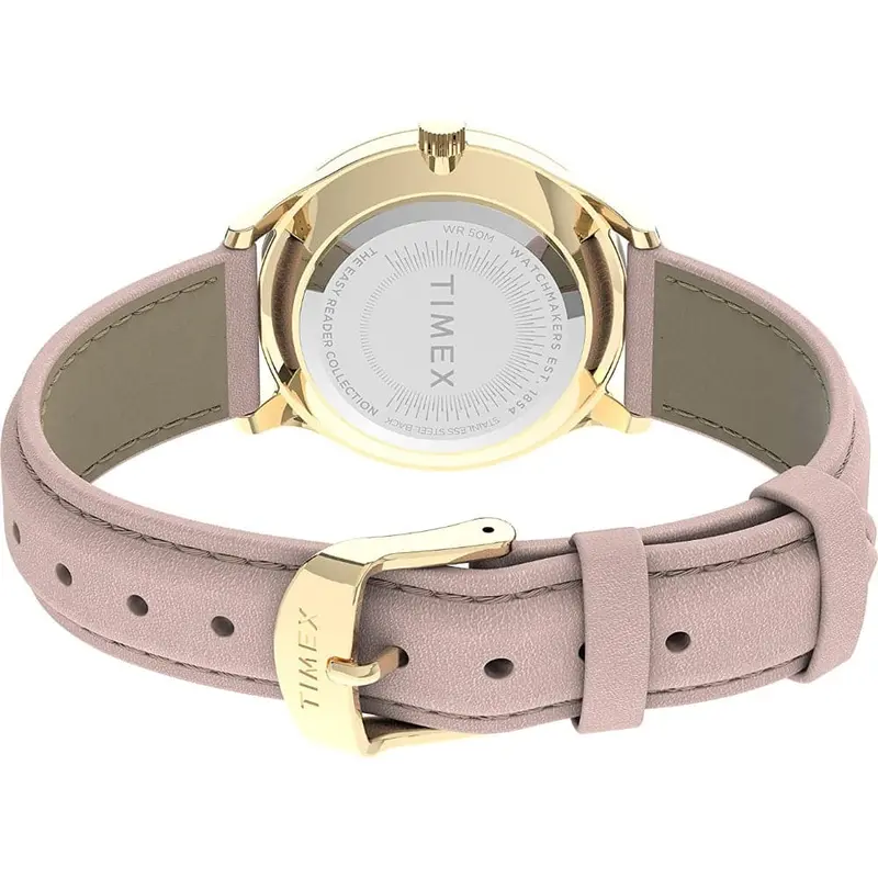 Timex Indiglo White Dial Pink Leather Strap Women Watch Tw2v25200 2