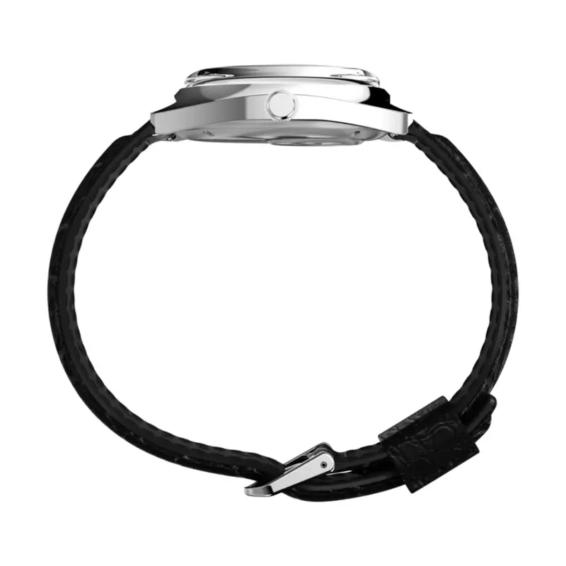 Timex Q 1978 Black Leather Strap Men Watch Tw2w44700 2