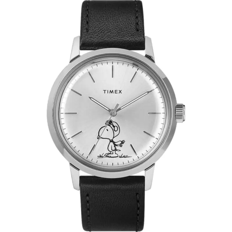 Timex Q Marlin X Peanuts Featuring Snoopy Flying Ace Tw2r94800 Men's Watch 1