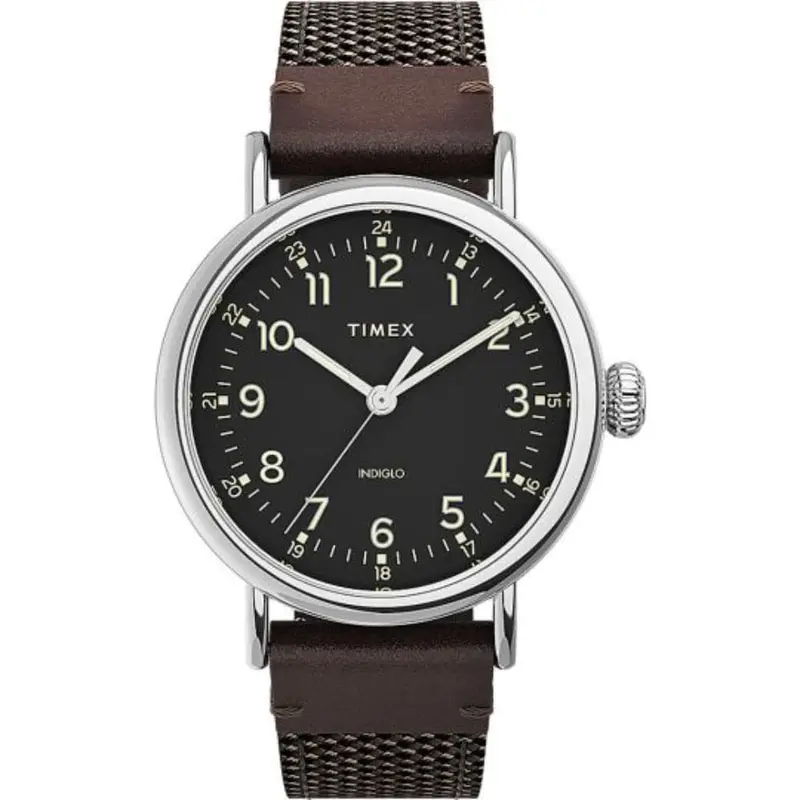 Timex Standard Tw2u89600 Black Dial Fabric Strap Men's Watch 1