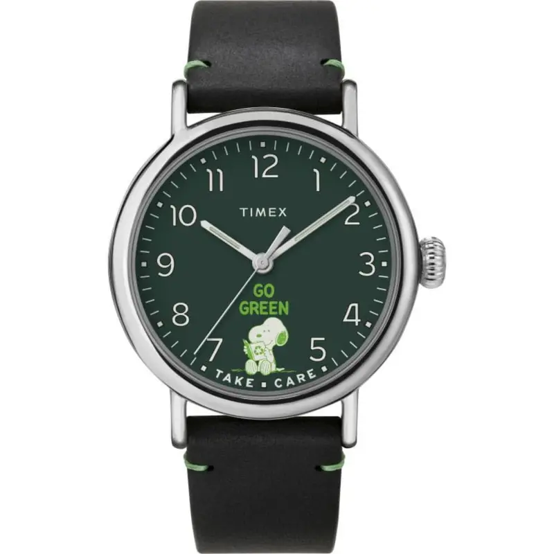 Timex Standard Tw2v32700 Black Leather Men Watch 1