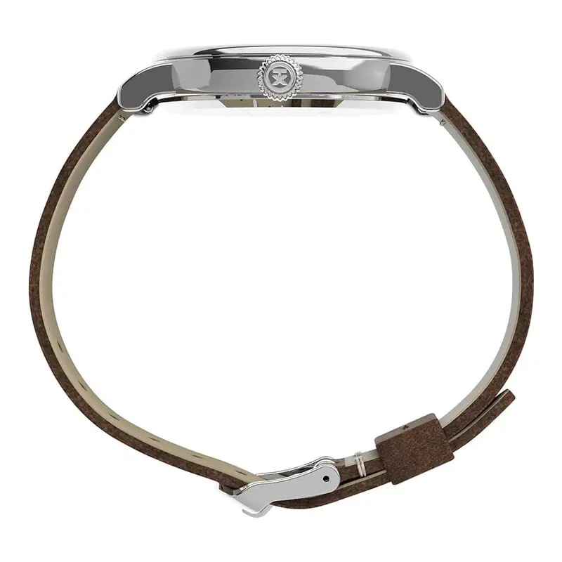 Timex Standard X Peanuts Featuring Snoopy Autumn Brown Leather Strap Unisex Watch Tw2u86200 2