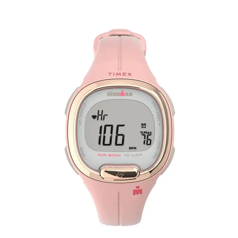 Timex Transparent Dial And Pink Nylon Strap Women Watch Tw5m48100 1
