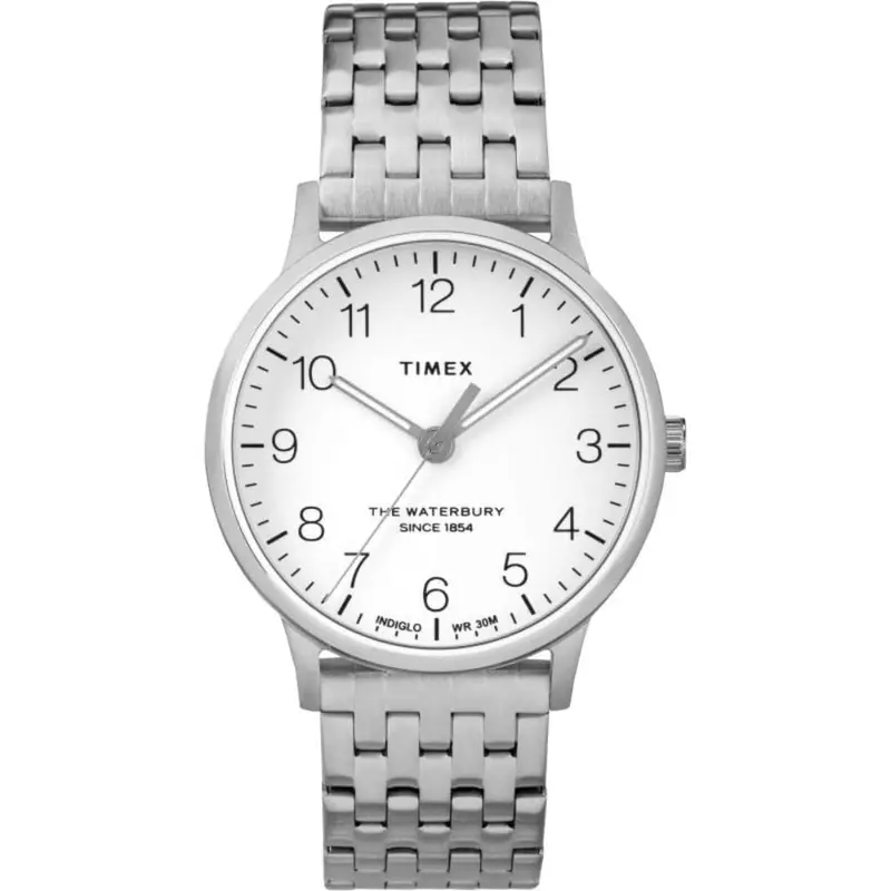 Timex Tw2r72600 Waterbury Classis White Dial Ladies Watch 1