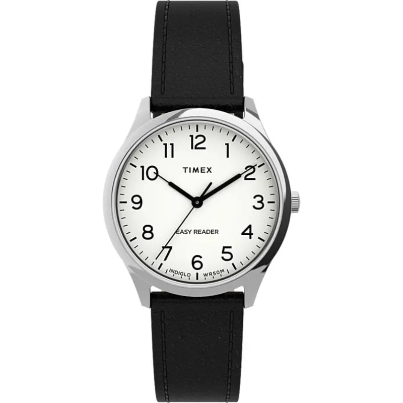 Timex Tw2u21700 Black Leather Women's Watch 1