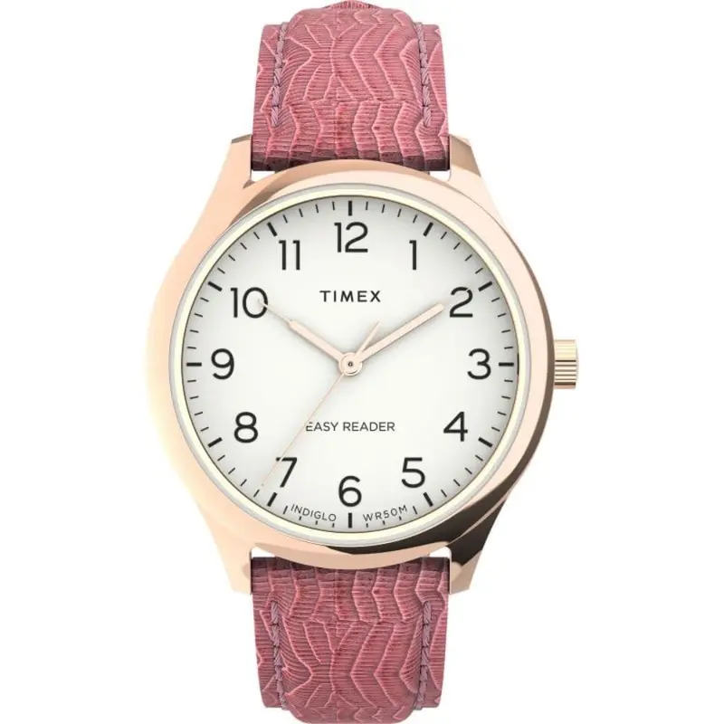 Timex Tw2u81000 Pink Leather Women's Watch 1