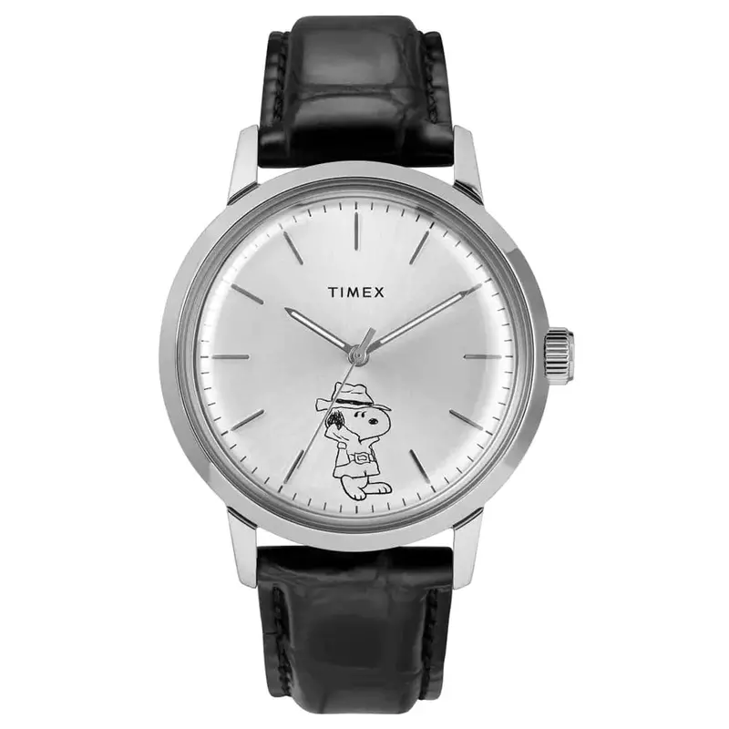 Timex Tw2u99500 Black Leather Unisex Watch 1