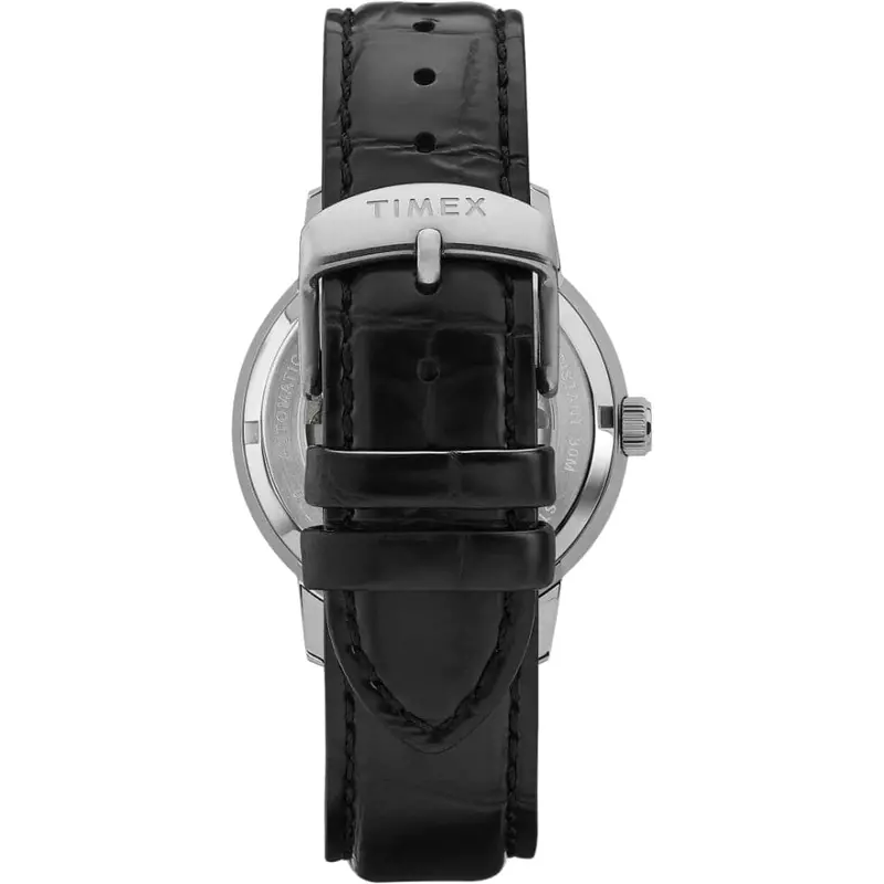 Timex Tw2u99500 Black Leather Unisex Watch 2