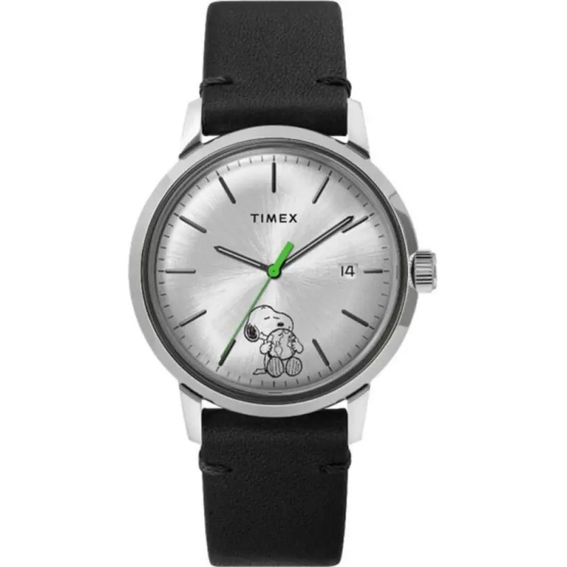 Timex Tw2v32600 Black Leather Unisex's Watch 1