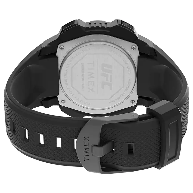 Timex Ufc Core Shock Black Dial & Rubber Strap Men Watch Tw4b27400 2