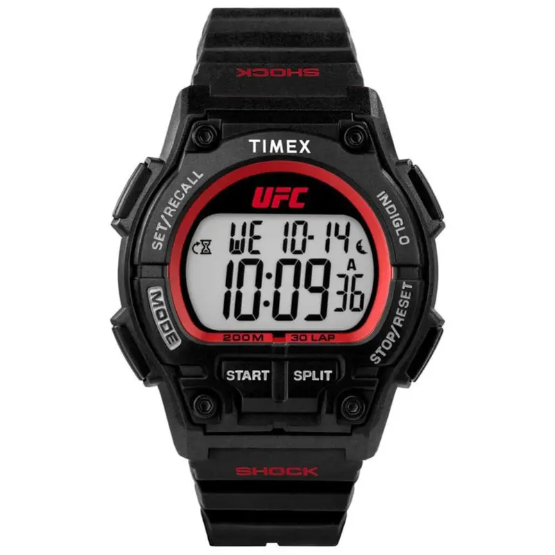 Timex Ufc Shock Digital Black Resin Strap Men Watch Tw5m52500 1