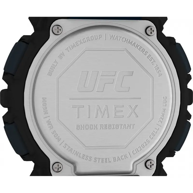 Timex Ufc Striker Black Dial Golden Rubber Strap Men Watch Tw5m53600 2