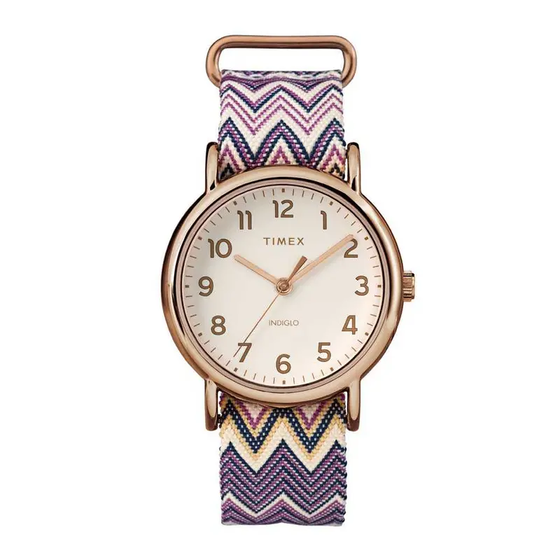 Timex Weekender Chevron Tw2r59000 Women's Watch 1