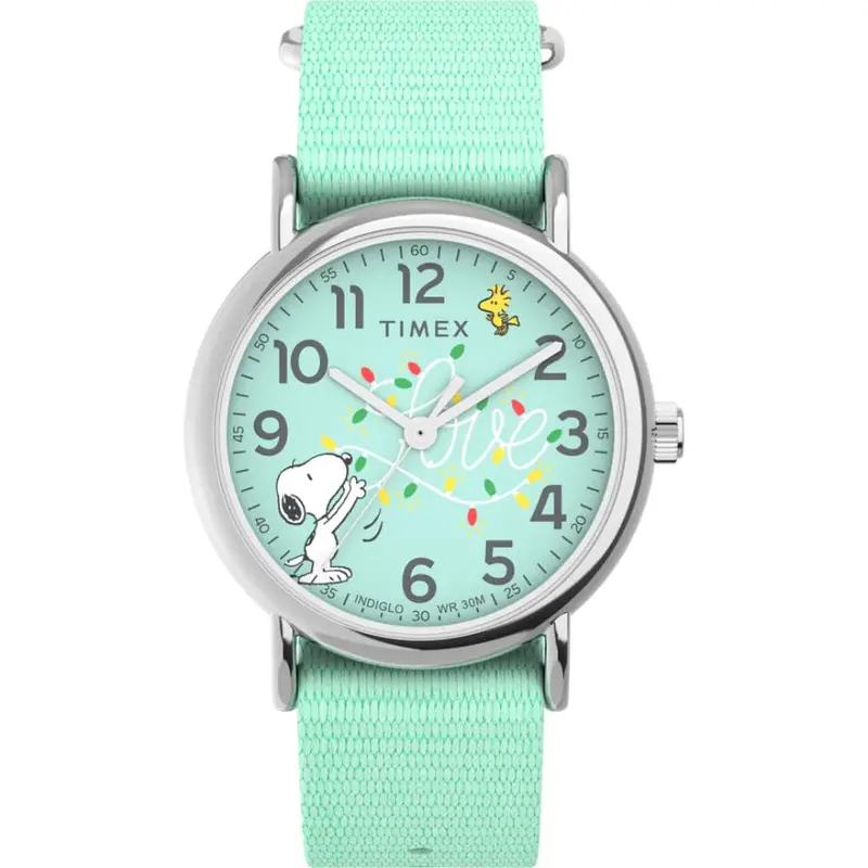 Timex Weekender Peanuts Fabric Strap Unisex Watch Tw2w24500 1