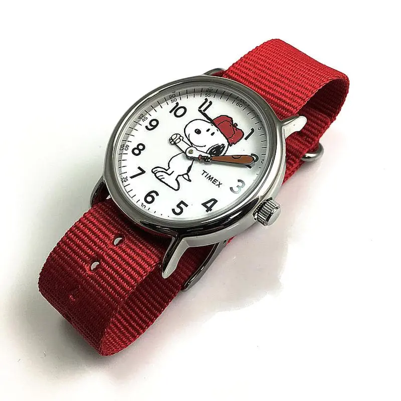 Timex Weekender Tw2r41400 Red Fabric Strap Unisex's Watch 2