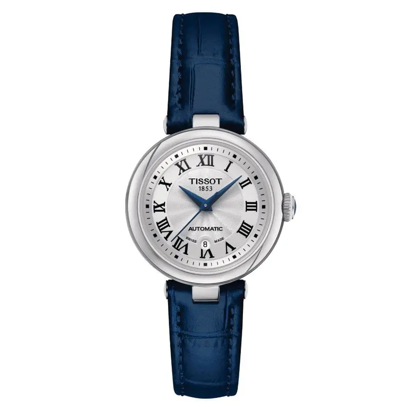 Tissot Automatic Bellissima Blue Leather Women's Watch T1262071601300 1
