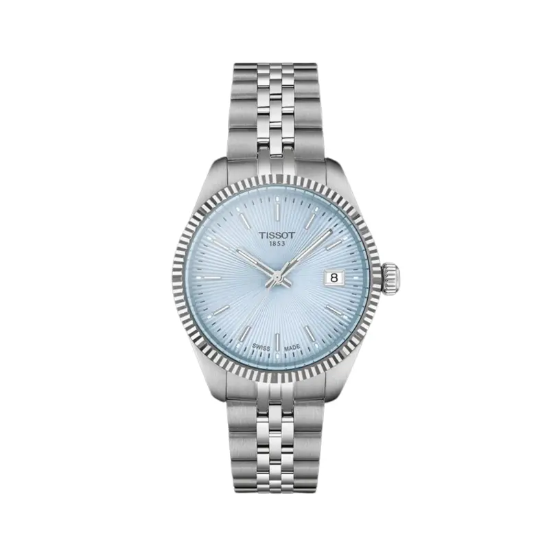 Tissot Ballade 34Mm Blue Dial Steel Watch T1562101135100 1