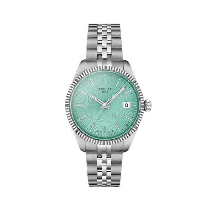 Tissot Ballade 34Mm Green Dial Steel Watch T1562101109100 1