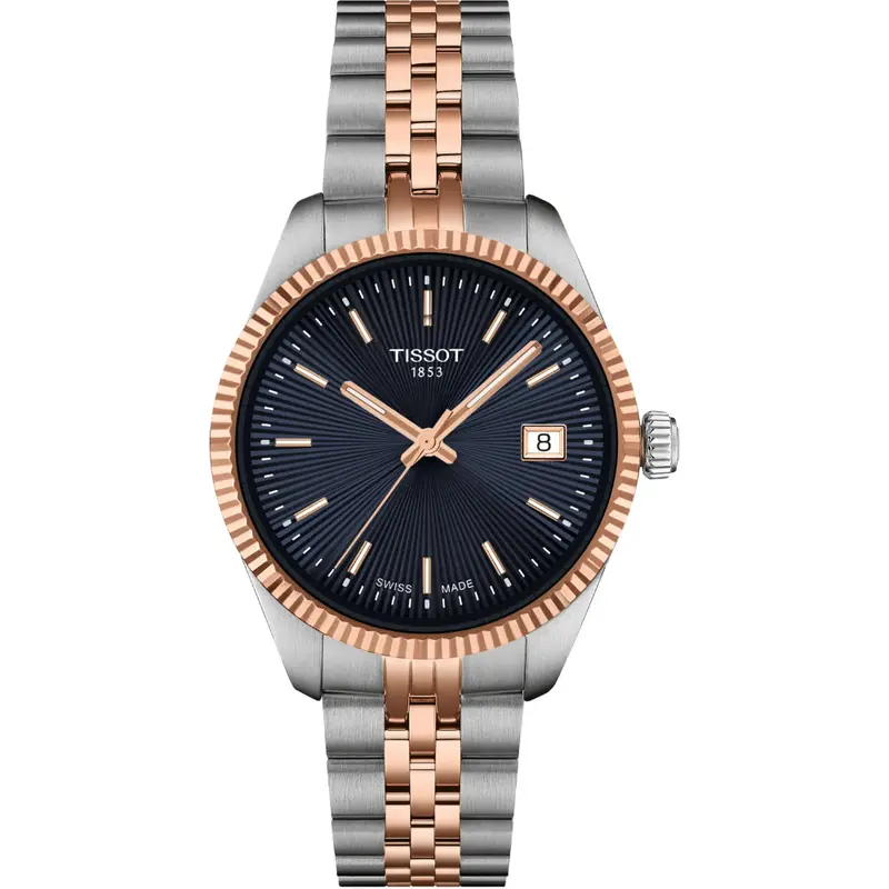 Tissot Ballade 34Mm Two-Tone Rose Gold Steel Watch T1562102204100 1