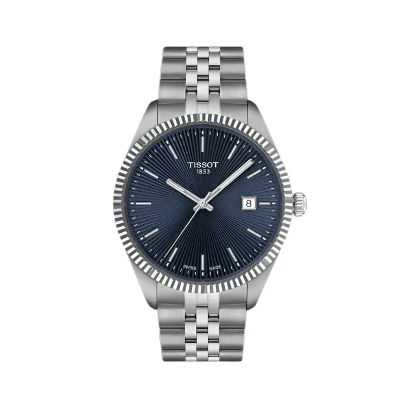 Tissot Ballade 40Mm Blue Dial Steel Strap Watch T1564101104100 1
