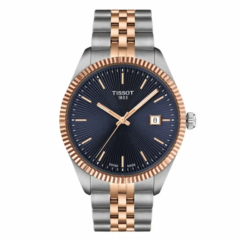 Tissot Ballade 40Mm Two-Tone Rose Gold Steel Watch T1564102204100 1