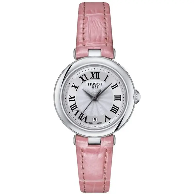 Tissot Bellissima T1260101601301 Quartz 316L Stainless Steel Case Pink Leather Women's Watch 1