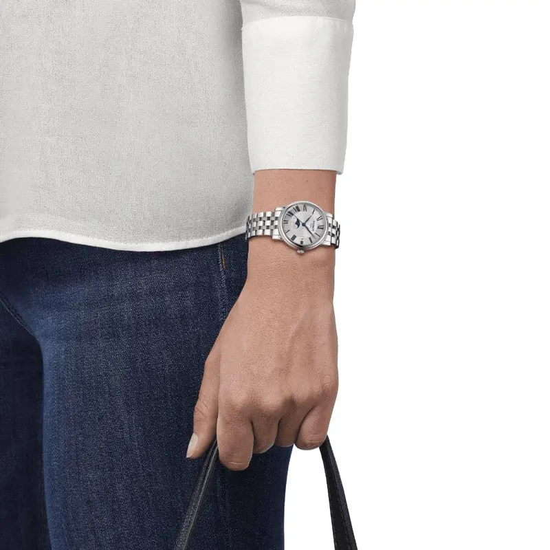 Tissot Carson Moonphase Swiss Quartz Stainless Steel Women's Watch T1222231103300 2