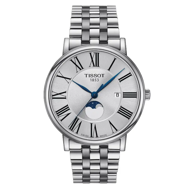 Tissot Carson Premium Moonphase Stainless Steel Men's Watch T1224231103300 1