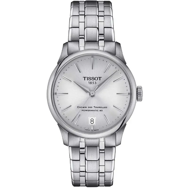 Tissot Chemin Des Tourelles Powermatic 80 Silver Strap Men Watch T1392071103100 1
