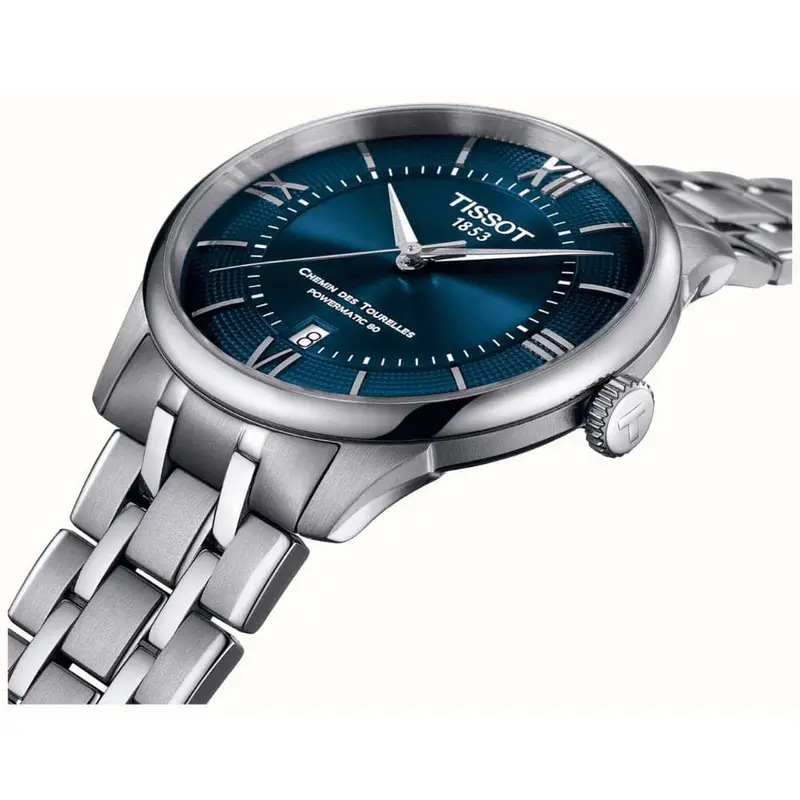 Tissot Chemin Des Tourelles Powermatic Silver Stainless Steel Strap Men Watch T1398071104800 2