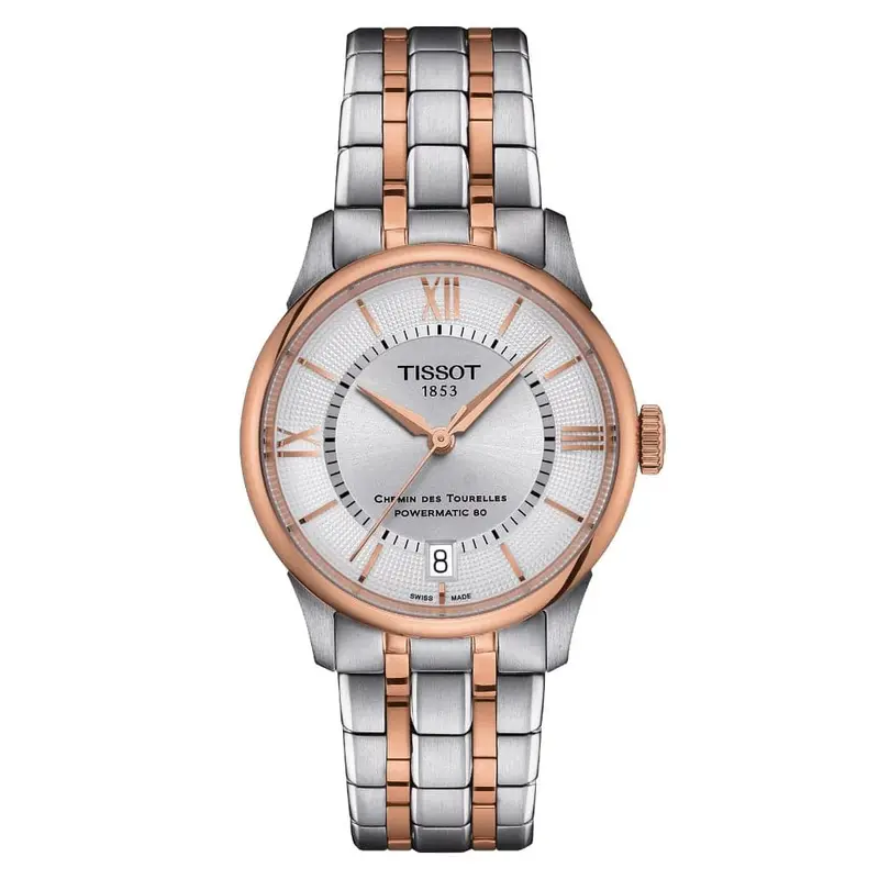 Tissot Chemin Des Tourelles Two-Tone Stainless Steel Strap Women Watch T1392072203800 1