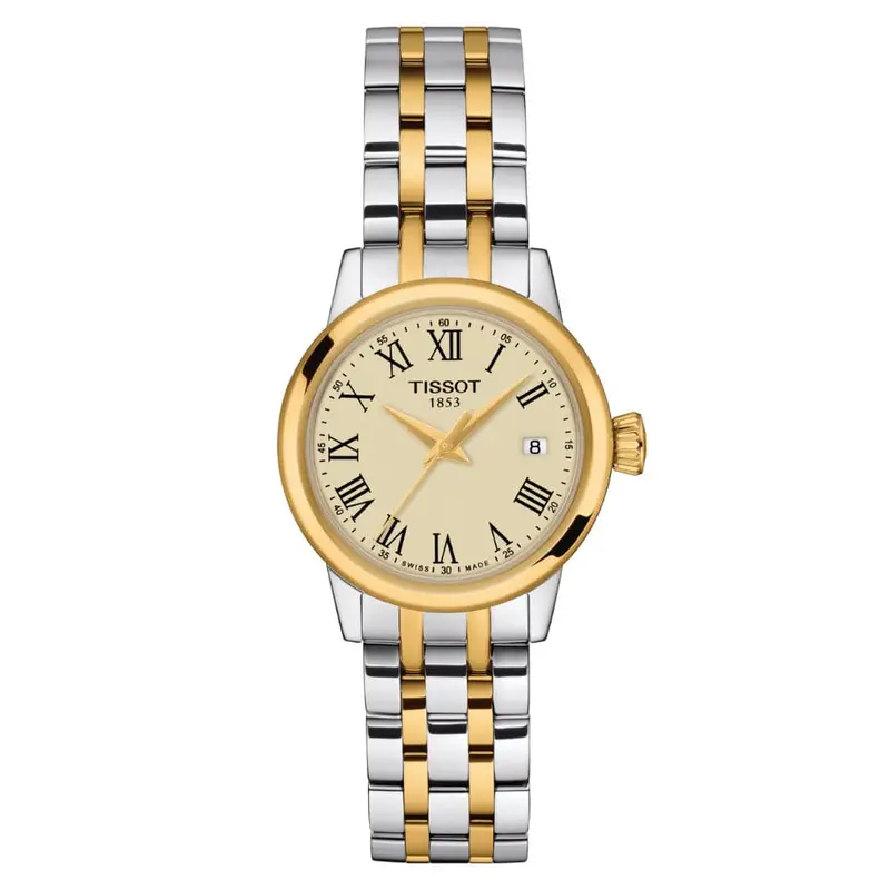 Tissot Classic Dream Gold Dial Two-Tone Stainless Steel Strap Women Watch T1292102226300 1