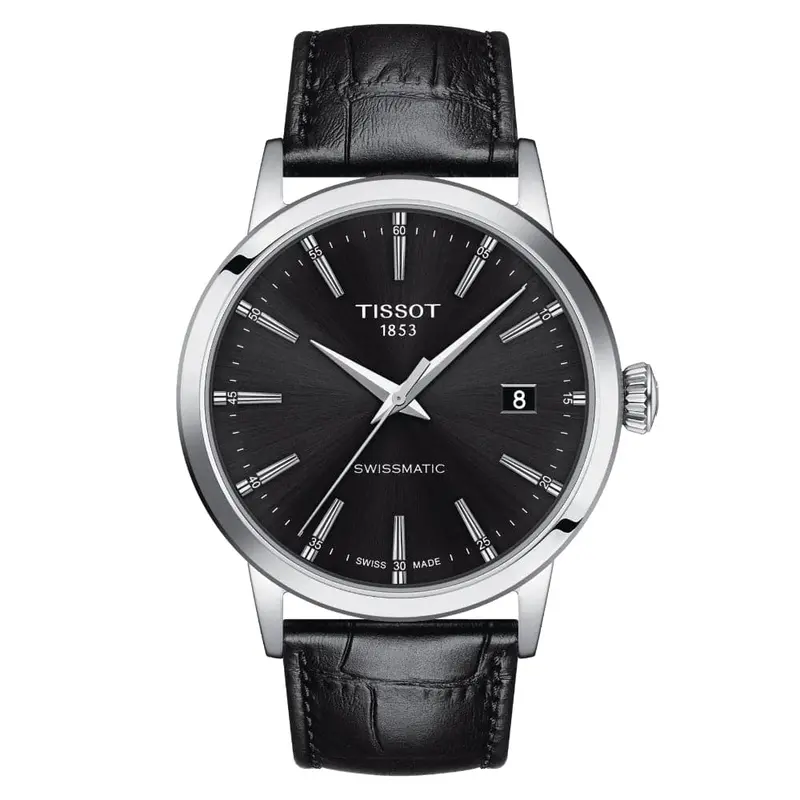 Tissot Classic Dream T1294071605100 Black Leather Men Watch 1