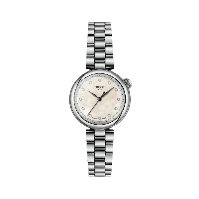 Tissot Desir 28Mm White Pearl Dial Watch T1520101111600 1