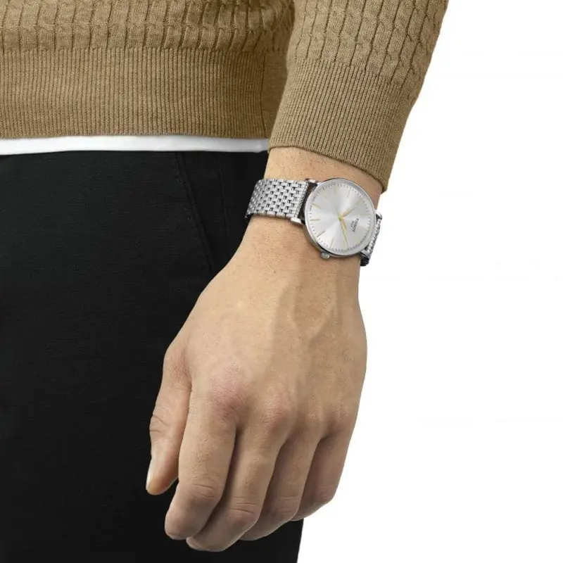Tissot Every Time Silver Dial Stainless Steel Strap Men Watch T1434101101101 2