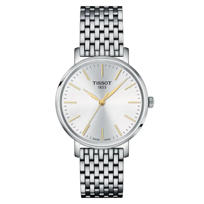 Tissot Every Time Silver Dial Stainless Steel Strap Women Watch T1432101101101 1