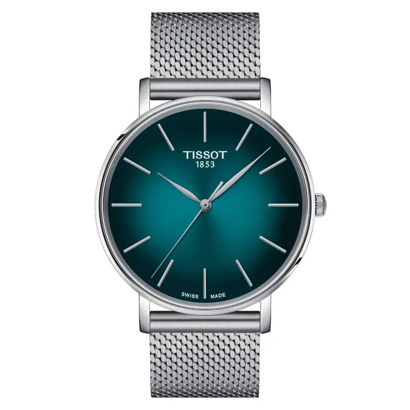 Tissot Everytime Silver Stainless Milanese Strap Men Watch T1434101109100 1