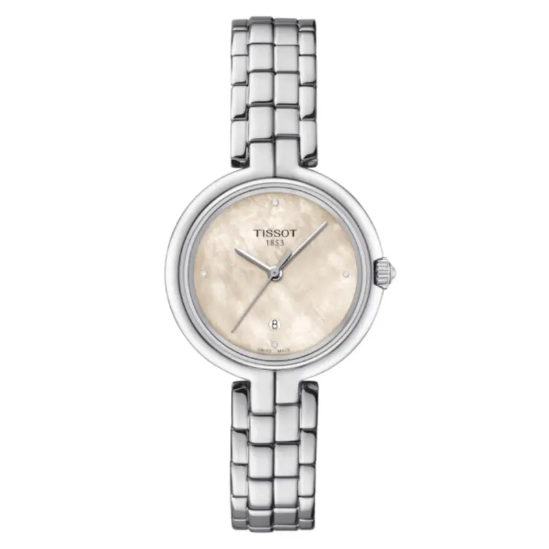 Tissot Flamingo Mother Of Pearl Dial Stainless Steel Women's Watch T0942101111602 1